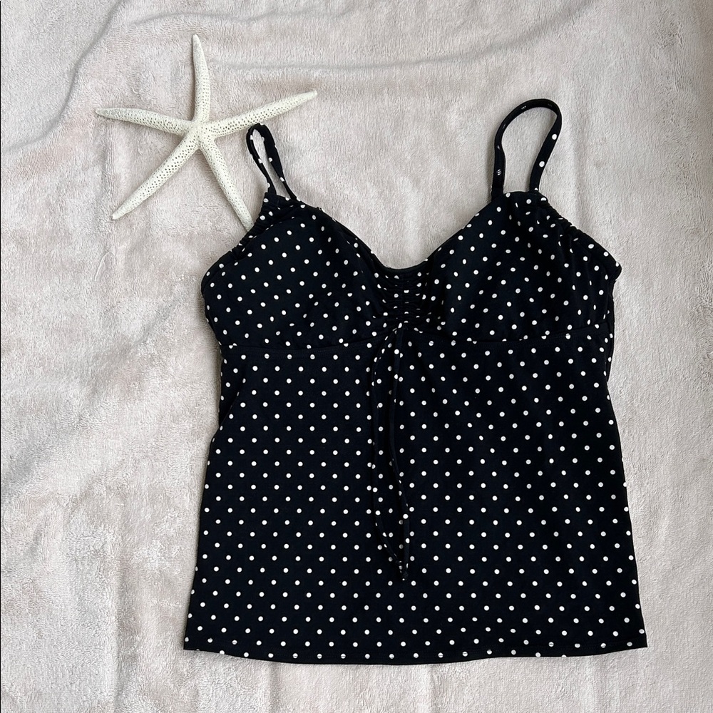 Polka dot tankini top